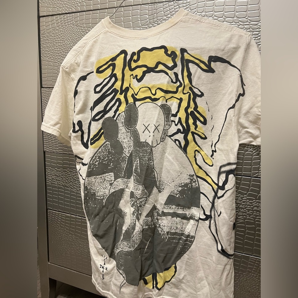 Cactus Jack by Travis Scott x KAWS For Fragment Tee 'Vintage Wash'